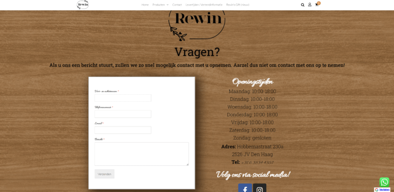 SEO en online zichtbaarheid voor Rewin Bedankjes
