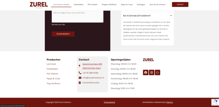 SEO en lokale zichtbaarheid voor Zurel Interieur