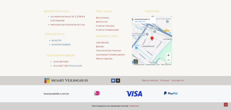Gebruikerservaring van de veilingsite van Moart Veilinghuis